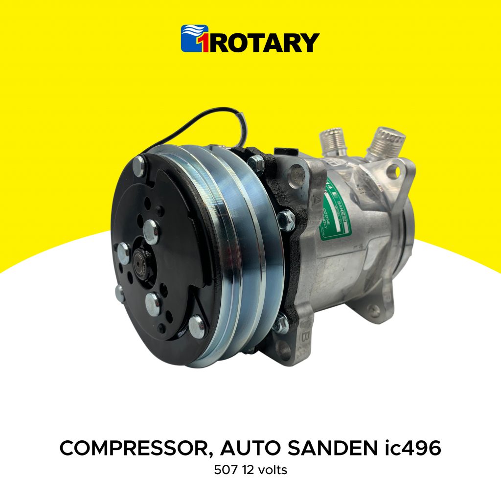 1ROTARY COMPRESSOR AUTO SANDEN 507 12 VOLTS IC496 1Rotary