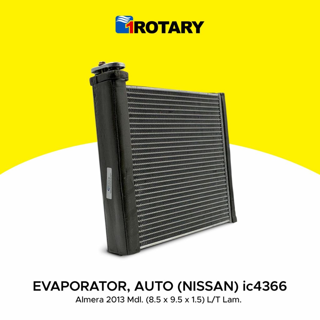 1ROTARY AUTO EVAPORATOR (NISSAN) Almera 2013 Mdl. (8.5 x 9.5 x 1.5) L/T