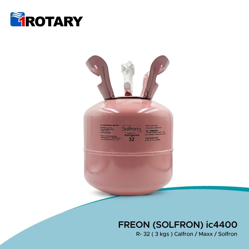 1ROTARY CALFRON R 32 REFRIGERANT FREON 3KG IC4400 1Rotary
