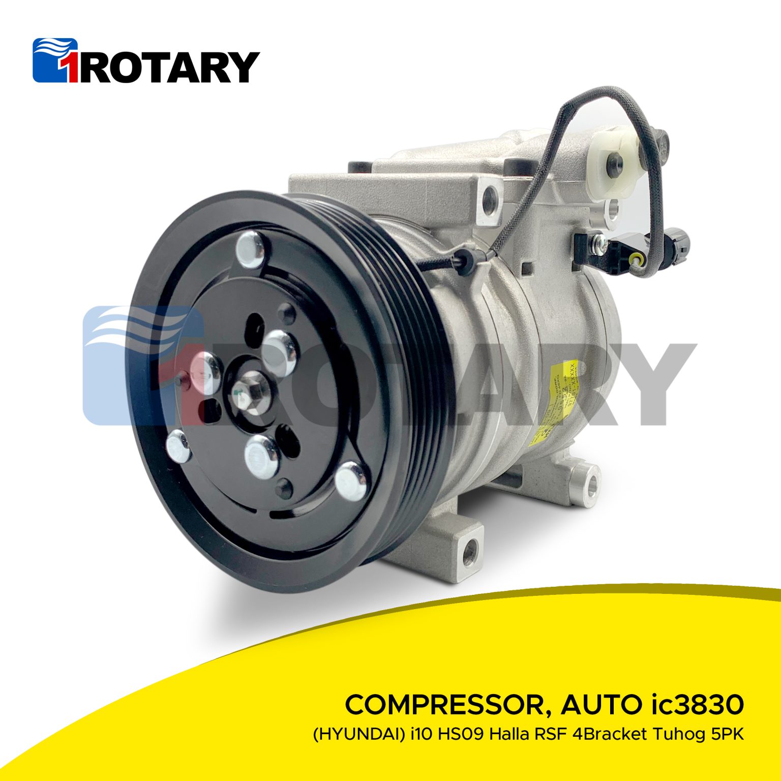 1Rotary Auto Compressor (Hyundai) i10 HS09 Halla RSF 4Bracket Tuhog 5PK