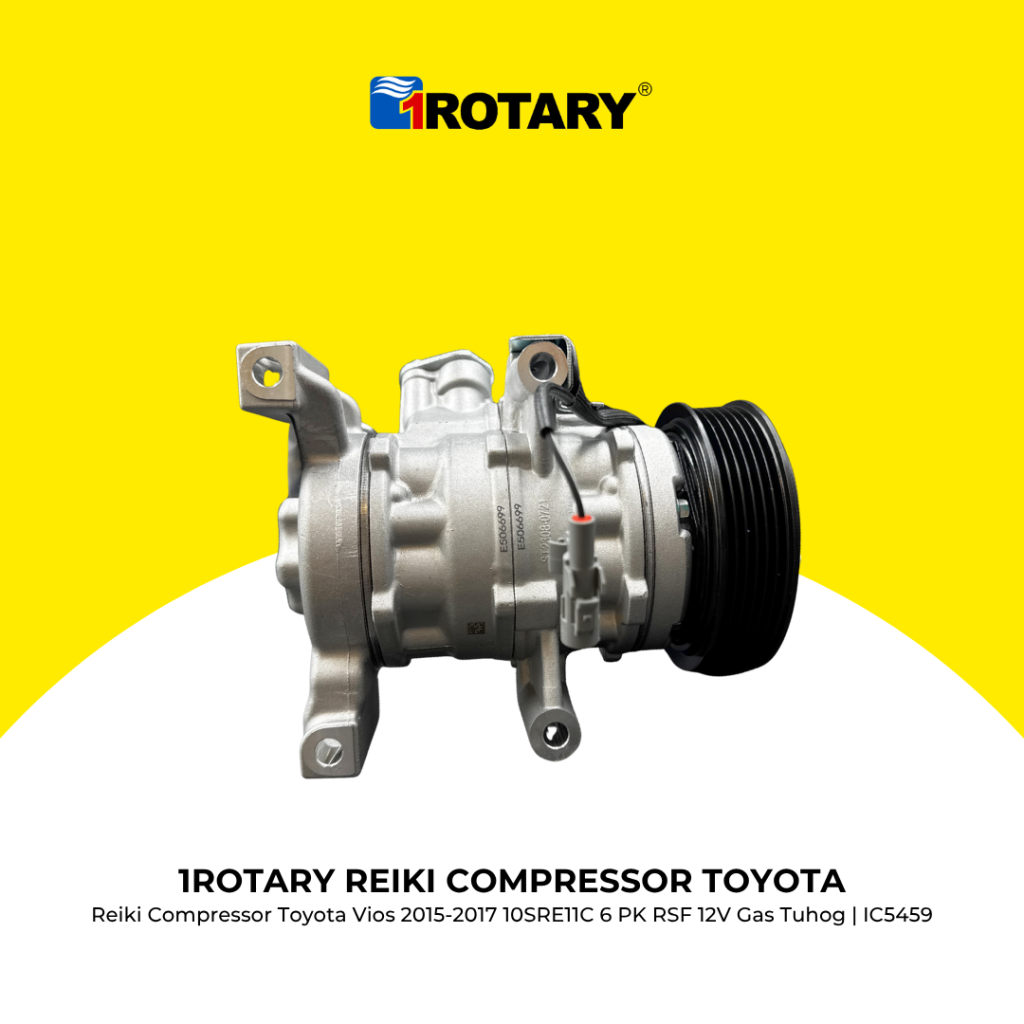1Rotary Reiki Compressor Toyota Vios 2015-2017 10SRE11C 6 PK RSF 12V ...